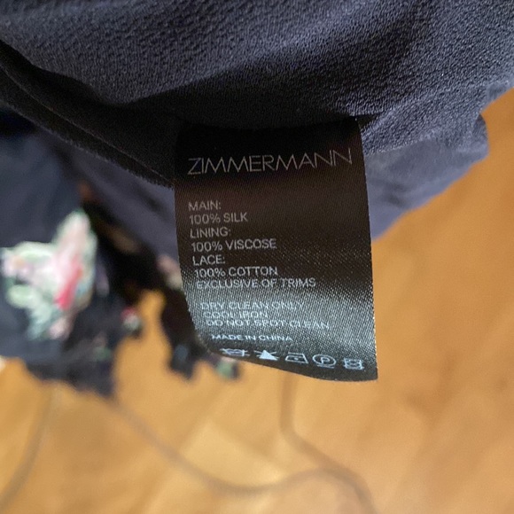 Zimmermann Honour Floral-print Tiered Silk Midi Dress In Black- siz… - Picture 15 of 15